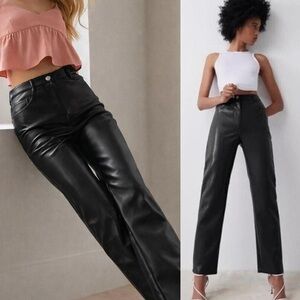 Aritzia Wilfred UnReal Leather Pants Vegan Urban Premium Luxury Indie Modern